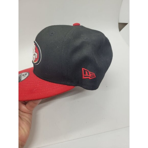 Youth San Francisco 49ers New Era 9FIFTY Snapback Hat NEW NFL Football red black - Picture 2 of 5